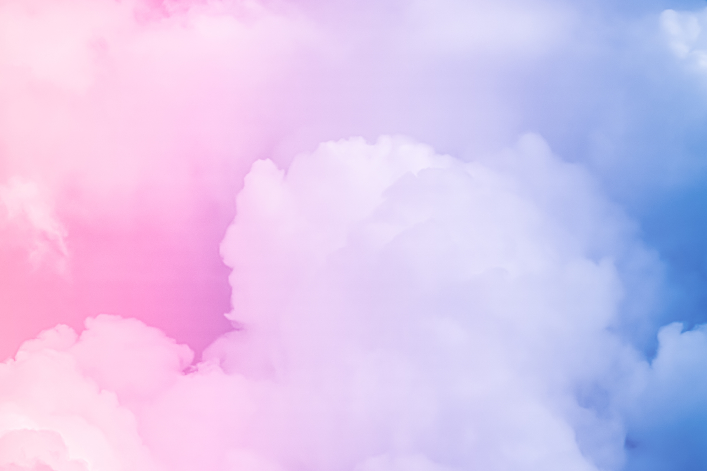 Fantasy Pink and Blue Sky, Spiritual and Nature Background